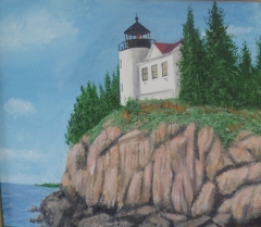 Lighthouse on a cliff